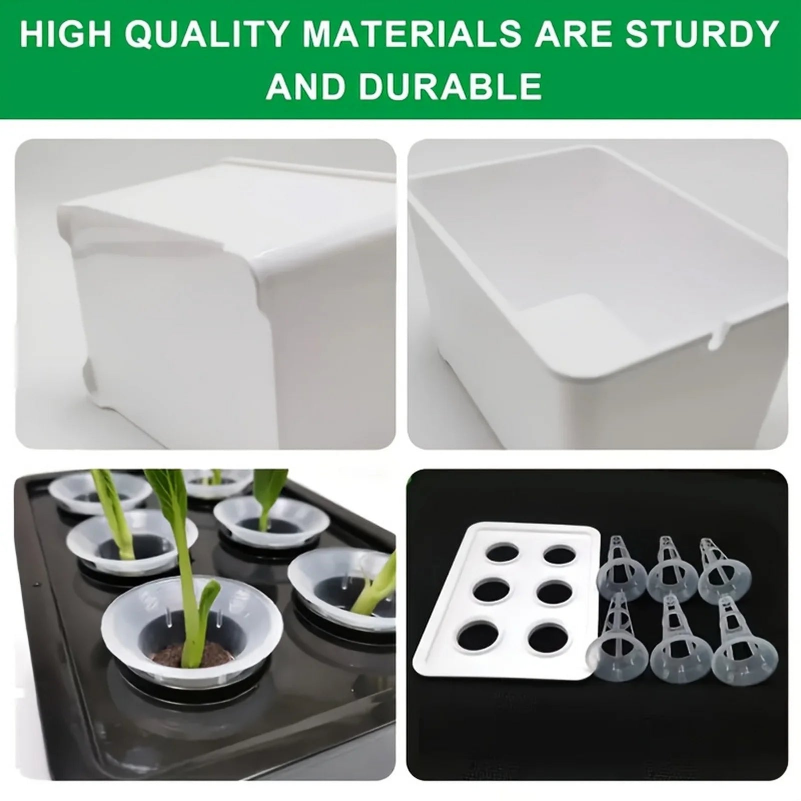 Plant Seed Seedling Pot Hydroponic Plant Specific Flowerpot Practical Grid Vegetable Planting Box Sunshine Hydroponic Apparatus