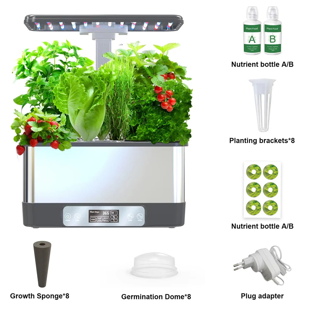 WiFi Plant Hydroponics System Growing Indoor Garden Full Spectrum LED Light Indoor Home Self Watering Smart Planting Machine