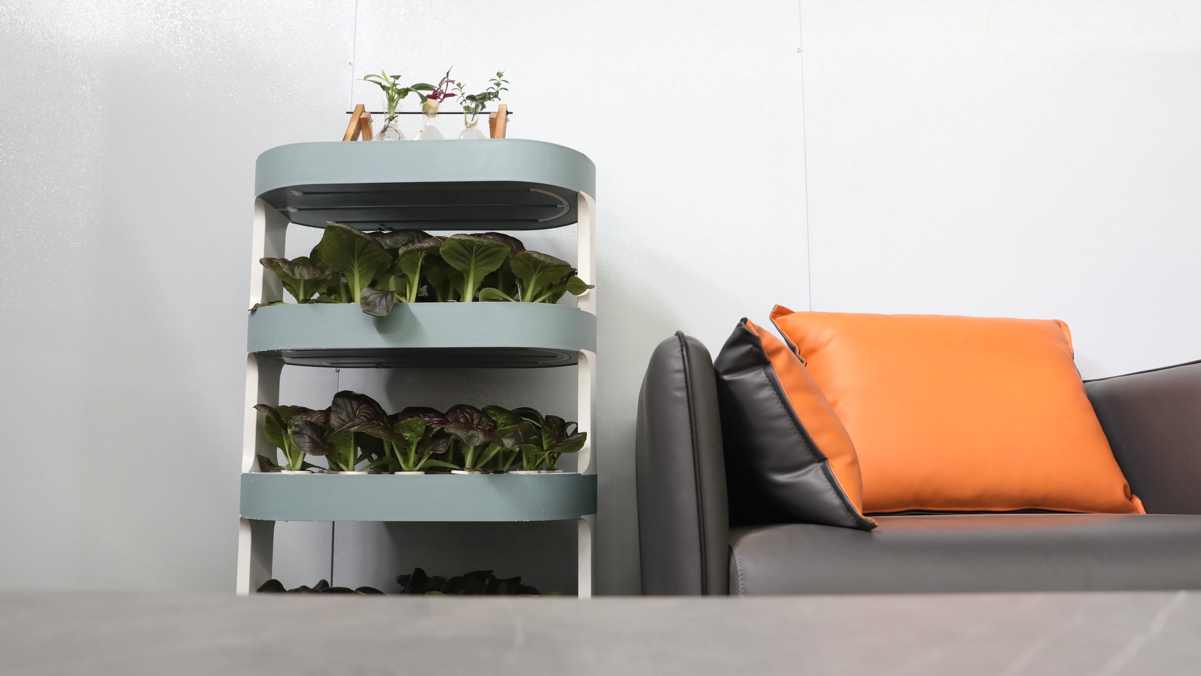 Simple Home Garden Soilless Cultivation System Indoor Balcony Vertical Hydroponic Tower Simple Greenhouse Home Growing System