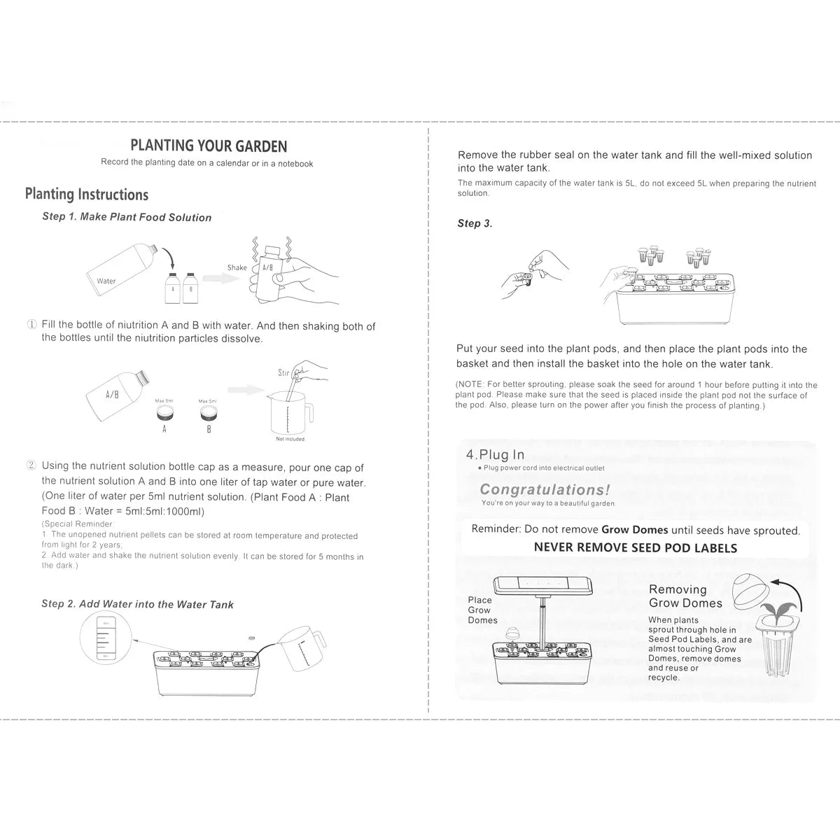 Hydroponics Growing System Indoor Germination Kit for Home Gardening LED AU PLUG