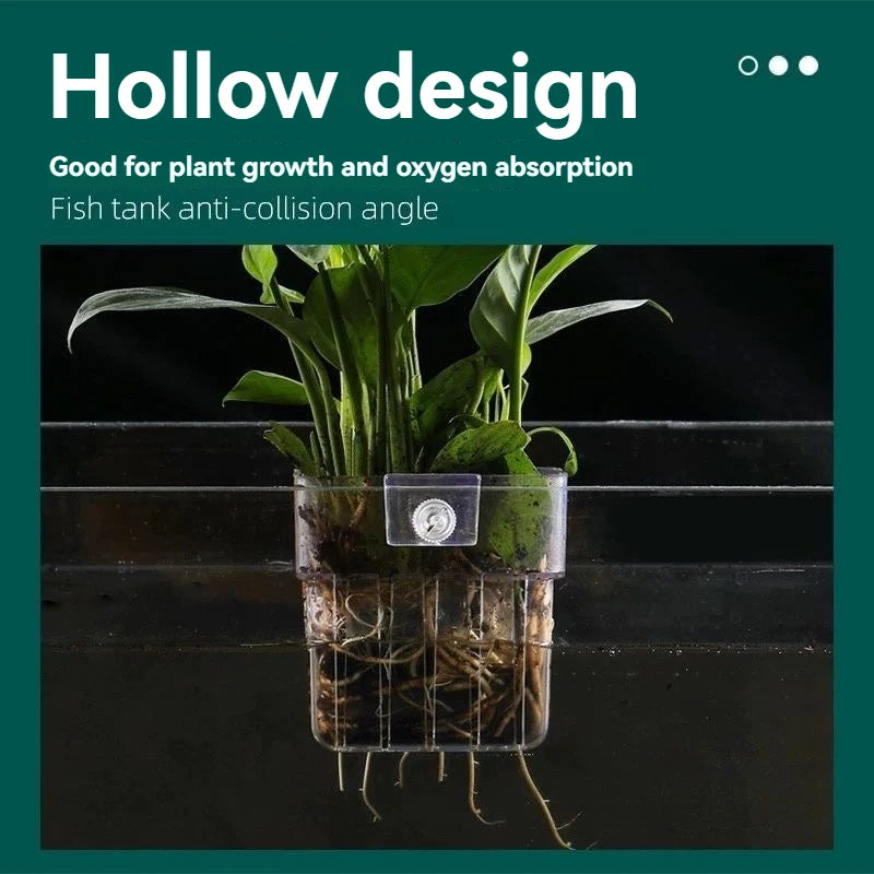 Fish Bubbles Aquarium Water Grass Cup Multiple plant hydroponics Hydroponic planting basket For fish tank landscape