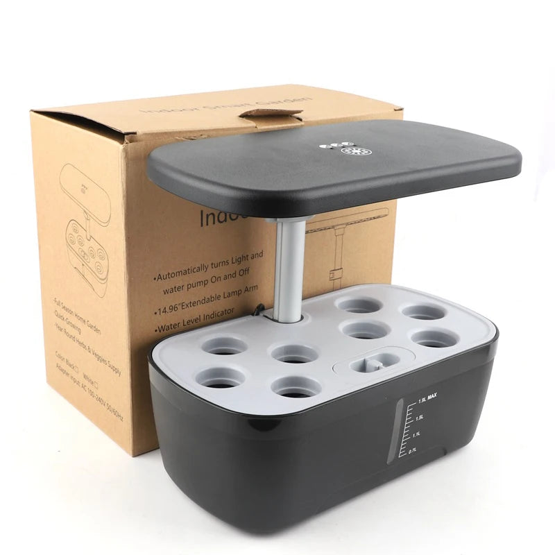 8Hole Hydroponics System Kits Box Intelligent Vegetables Planters Home Indoor LED Growth lamp Soilless Cultivation Equipment