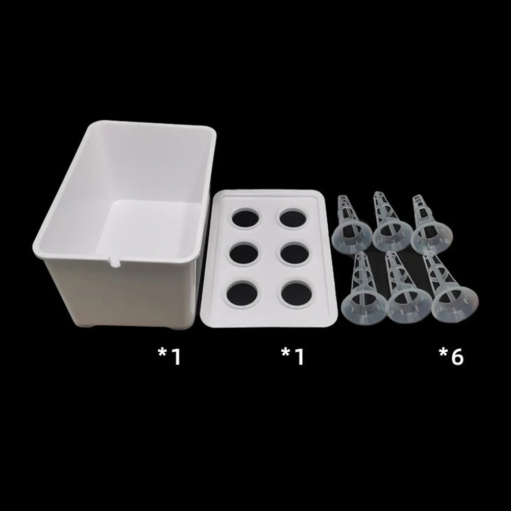 Indoor Hydroponics Grower Kit Self Watering System for Herb Enthusiasts with Complete Water Culture Components