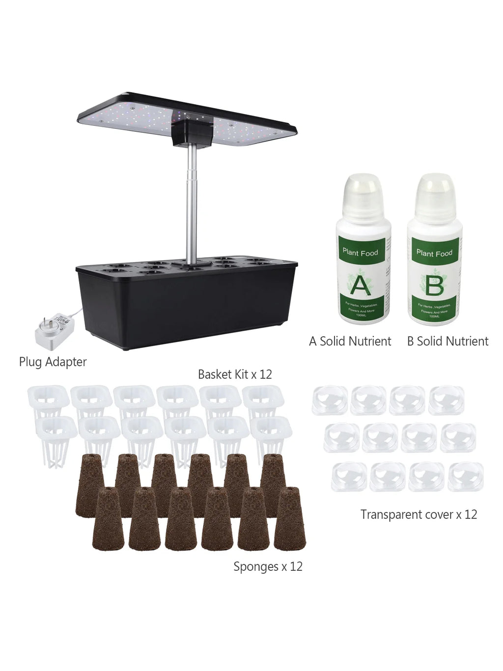 Hydroponics Growing System Indoor Germination Kit for Home Gardening LED AU PLUG