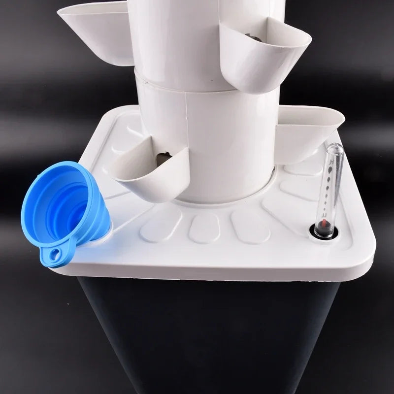 Hidroponia Garden Vertical Tower, Hydroponics Growing System, 14 Layer, 70 Holes