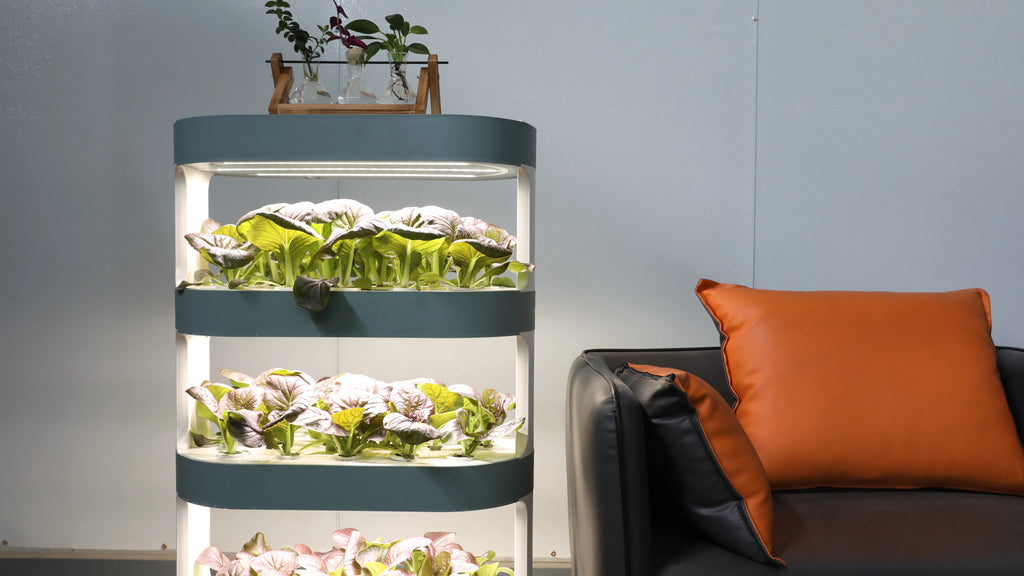 Simple Home Garden Soilless Cultivation System Indoor Balcony Vertical Hydroponic Tower Simple Greenhouse Home Growing System