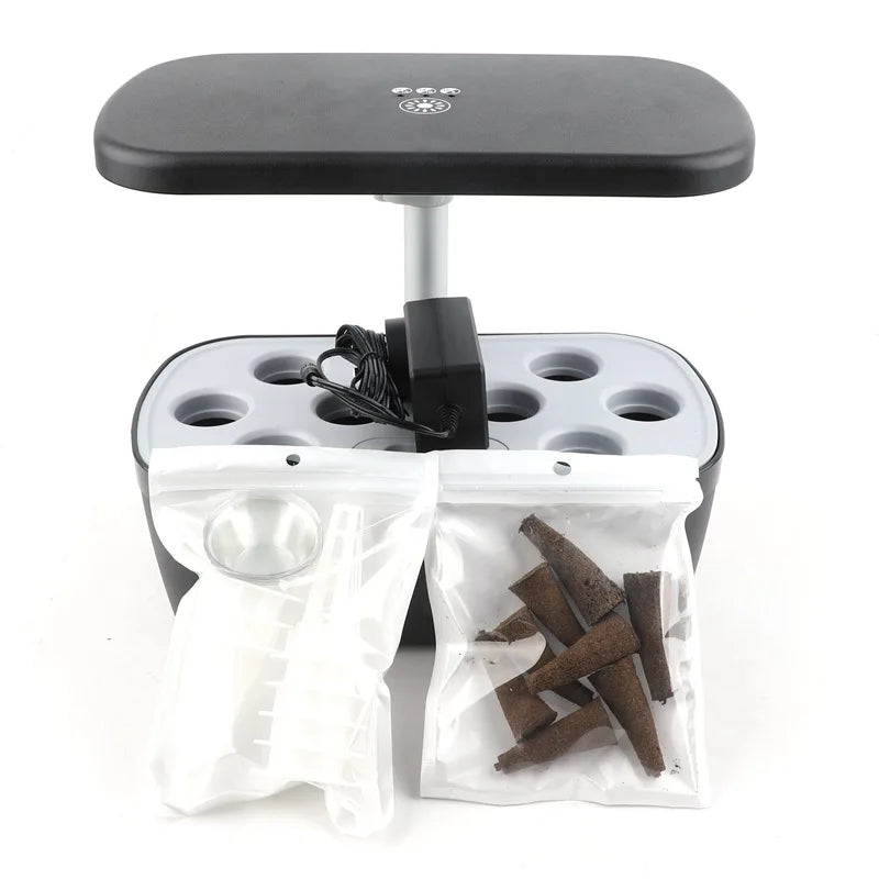 8Hole Hydroponics System Kits Box Intelligent Vegetables Planters Home Indoor LED Growth lamp Soilless Cultivation Equipment