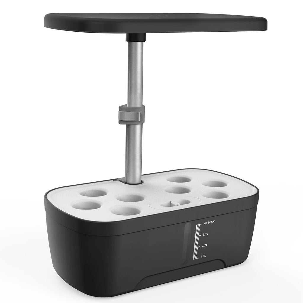 8/12 Pods Hydroponics Growing System Herb Garden Kit Indoor Adjustable Height Automatic Timer 20W LED Grow Lights 4L Water Tank