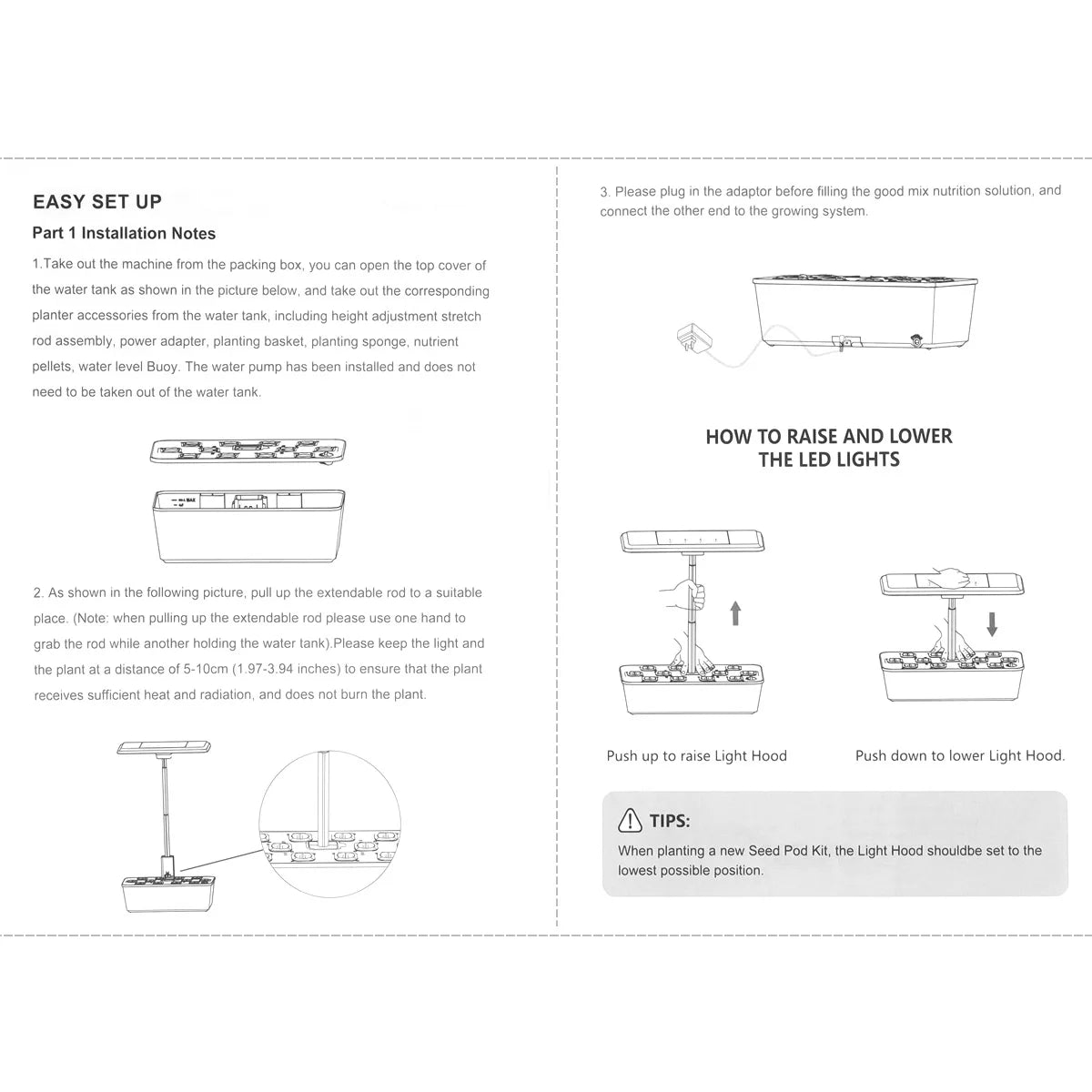 Hydroponics Growing System Indoor Germination Kit for Home Gardening LED AU PLUG