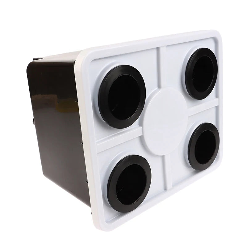 Hydroponics System Bucket With Siphon Elbows Four-Hole Cover Planting Flowerpot Soilless Culture Vegetable Nursery Fruit Bucket