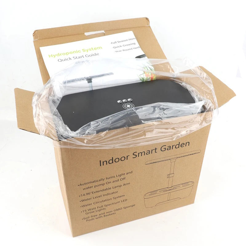 8Hole Hydroponics System Kits Box Intelligent Vegetables Planters Home Indoor LED Growth lamp Soilless Cultivation Equipment