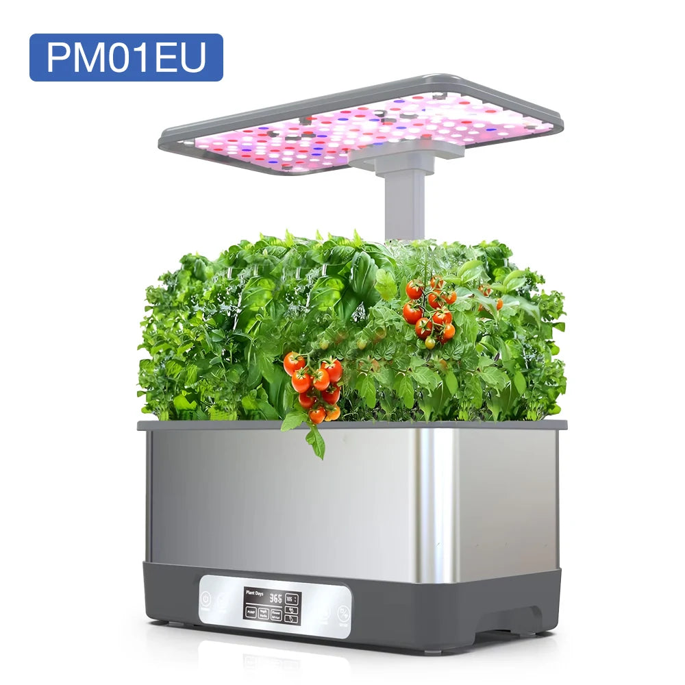 WiFi Hydroponics Growing System 8 Pods Indoor Garden Herbs Soilless Planting Gardening Box with Spectrum LED Grow Lights