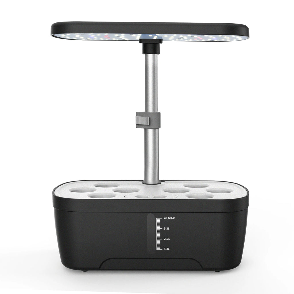 8/12 Pods Hydroponics Growing System Herb Garden Kit Indoor Adjustable Height Automatic Timer 20W LED Grow Lights 4L Water Tank