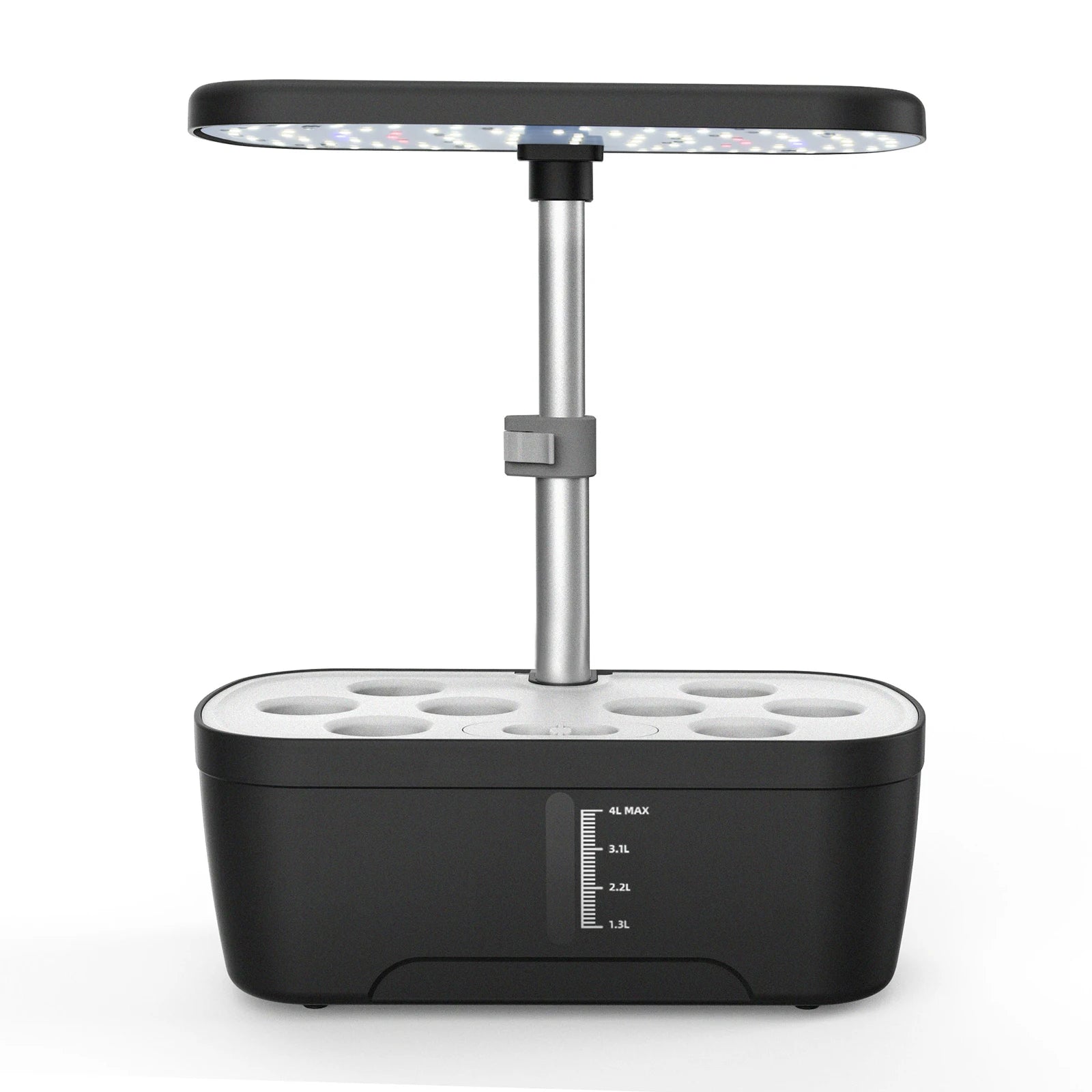 8/12 Pods Hydroponics Growing System Herb Garden Kit Indoor Adjustable Height Automatic Timer 20W LED Grow Lights 4L Water Tank